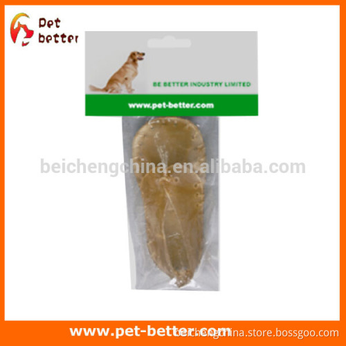 natural rawhide shoe for dog chews
